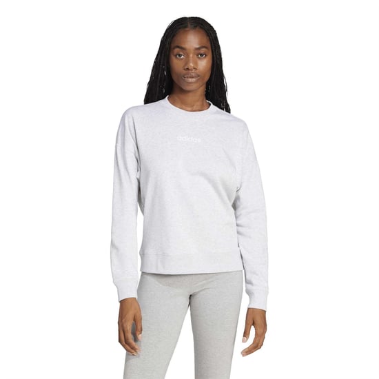 Women's adidas W Lin Ft Swt in Light Grey He - Image 2