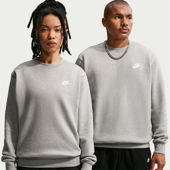 Men's Nike M Nsw Clb Crw T in Dk Grey Heather - Image 3