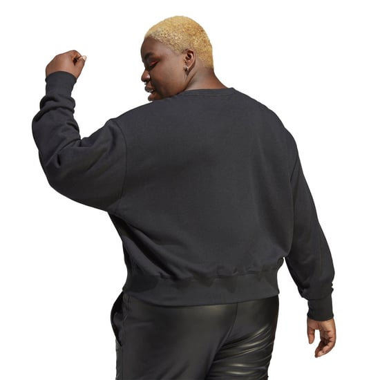 Women's adidas Originals Slim Fit Long Sleeve Sweatshirt in Black - Image 3