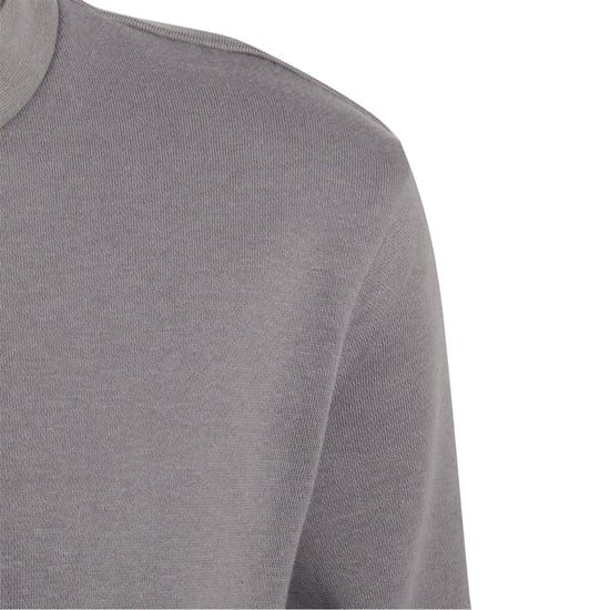 Boys adidas Kids Crew Neck Ribbed Collar Long Sleeve Sweatshirt in Grey Four - Image 4