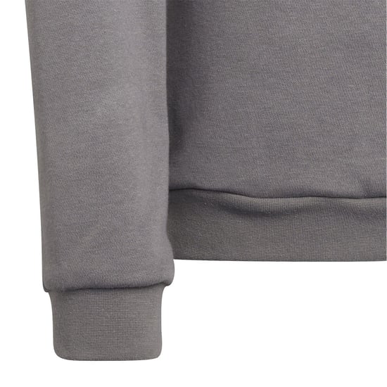 Boys adidas Kids Crew Neck Ribbed Collar Long Sleeve Sweatshirt in Grey Four - Image 5