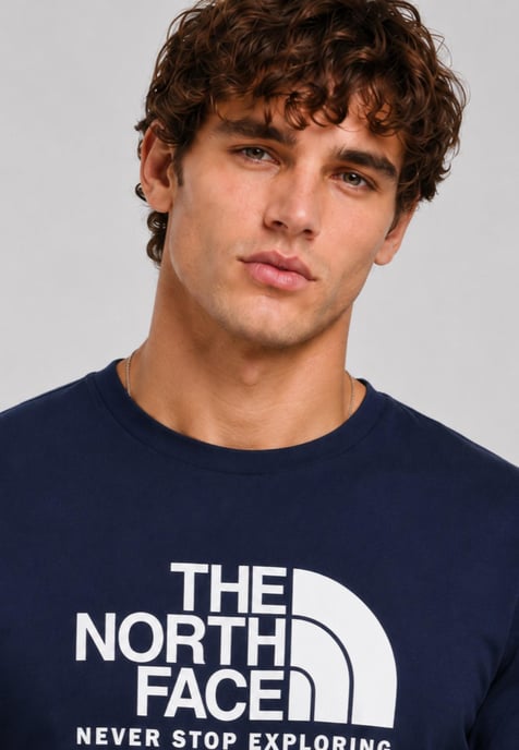 The North Face Men's New Peak T-Shirt in Summit Navy - Image 3