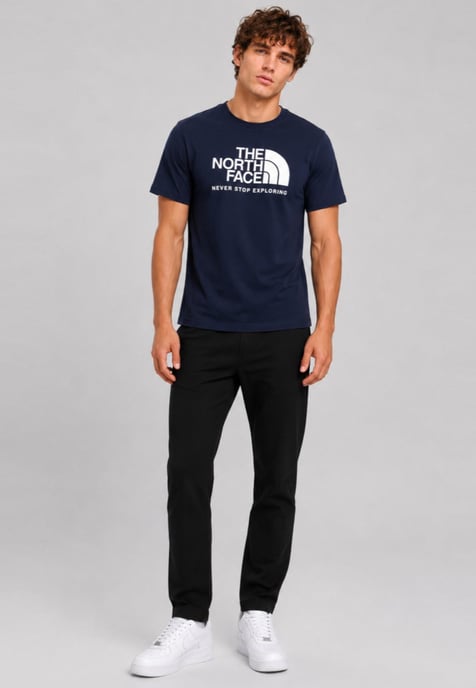 The North Face Men's New Peak T-Shirt in Summit Navy - Image 4