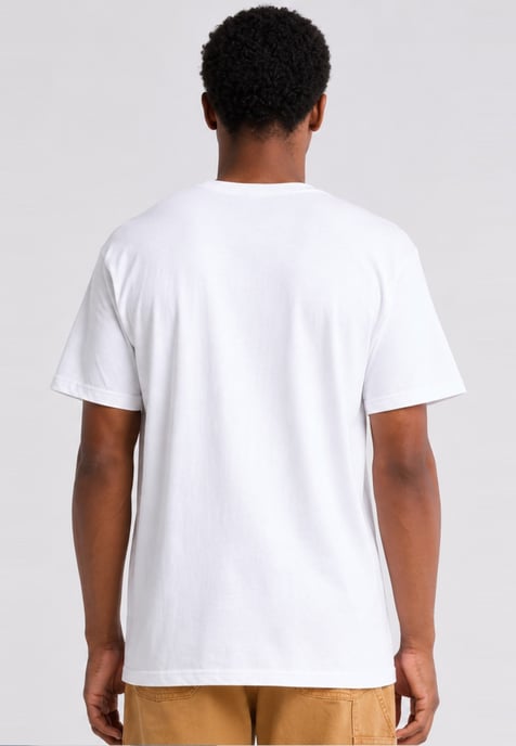 Vans Mens Classic Logo T Shirt in White/Grey - Image 2