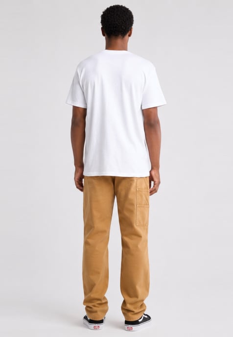 Vans Mens Classic Logo T Shirt in White/Grey - Image 6