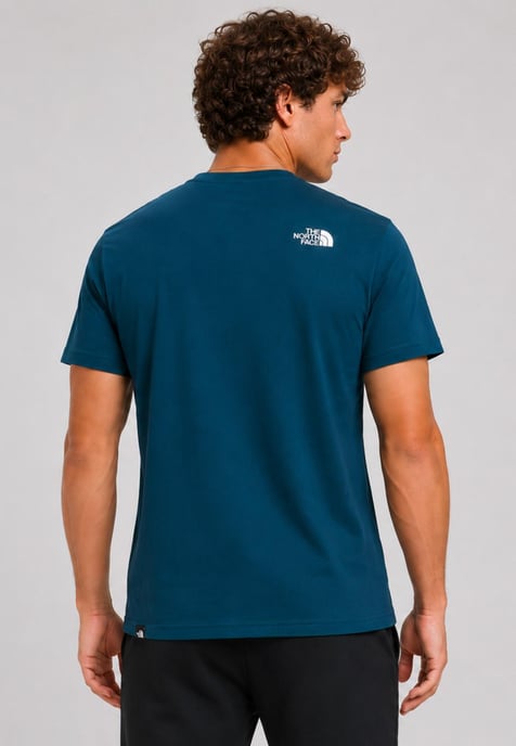 3 Pack The North Face Mens New Peak SS T Shirt in Khaki / Midnight Petrol / Summit Navy - Image 5