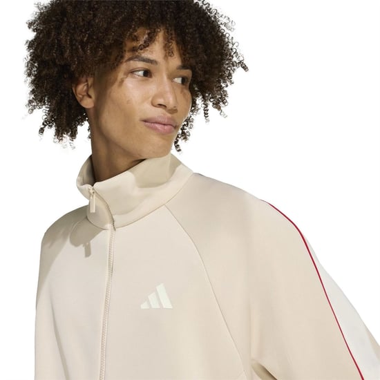 Men's adidas Stadium Tracksuit Top in Crystal Linen - Image 4