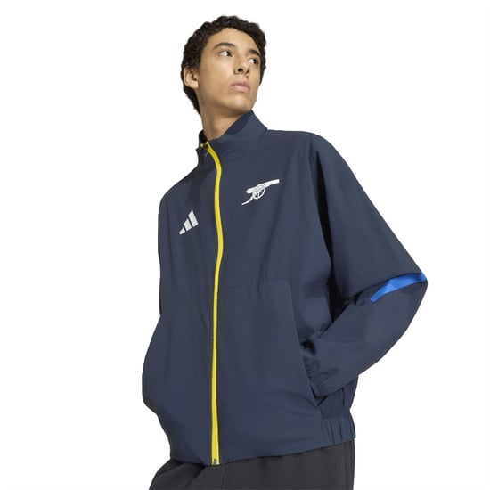 Men's adidas Afc Anth Jkt in Ntnavy - Image 4