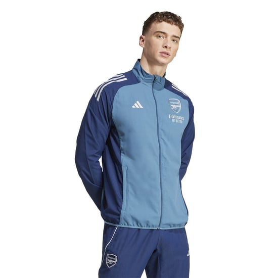 Men's adidas Arsenal Pre Match Tracksuit Top 2025 2026 in Blue - Image 4