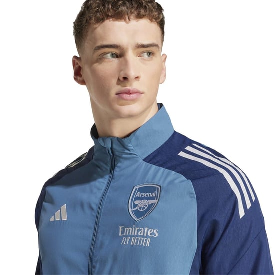 Men's adidas Arsenal Pre Match Tracksuit Top 2025 2026 in Blue - Image 6