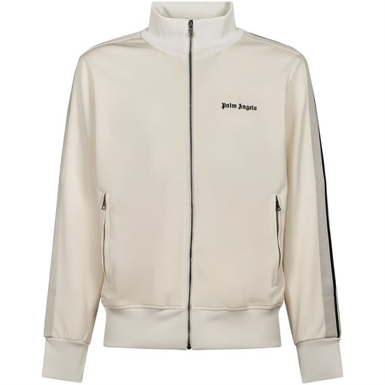 Men's Palm Angels Classic Logo Tracksuit Top in Butter Black - Image 1
