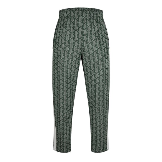 Men's Lacoste Geometric Patterned Regular Fit Track Pants in Green/Wood - Image 1