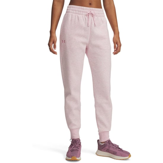 Women's Under Armour Rival Fleece Jogger in Pink - Image 1