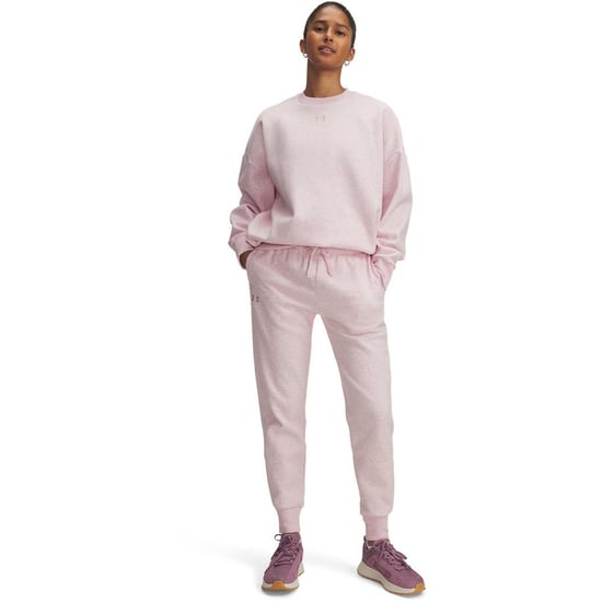 Women's Under Armour Rival Fleece Jogger in Pink - Image 3