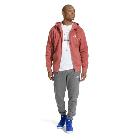 Men's Nike Sportswear Club Fleece Jogging Pants in Dk Grey Heather - Image 5