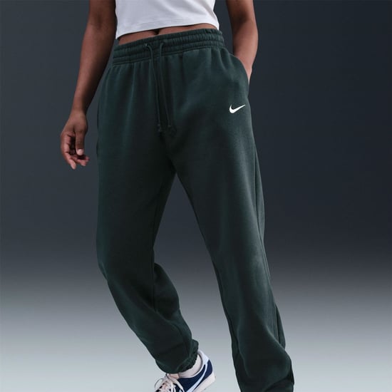 Women's Nike Phoenix Fleece Joggers in Seaweed/Sail - Image 4