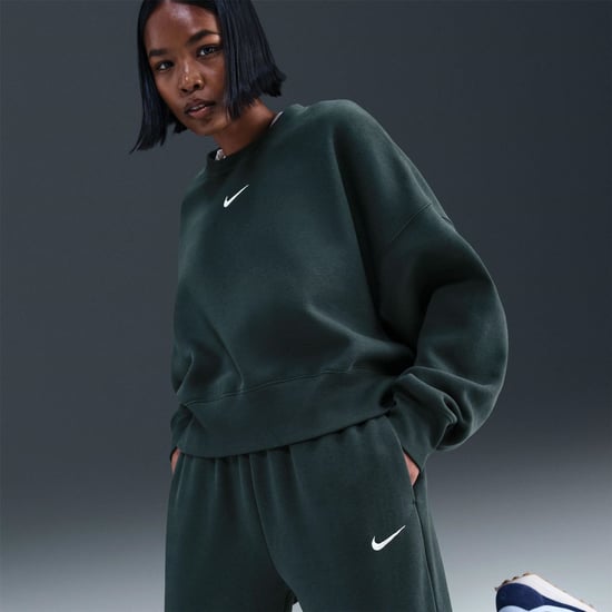 Women's Nike Phoenix Fleece Joggers in Seaweed/Sail - Image 6