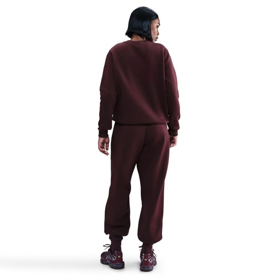 Women's Nike Phoenix Fleece Joggers in Burgundy Crush - Image 4