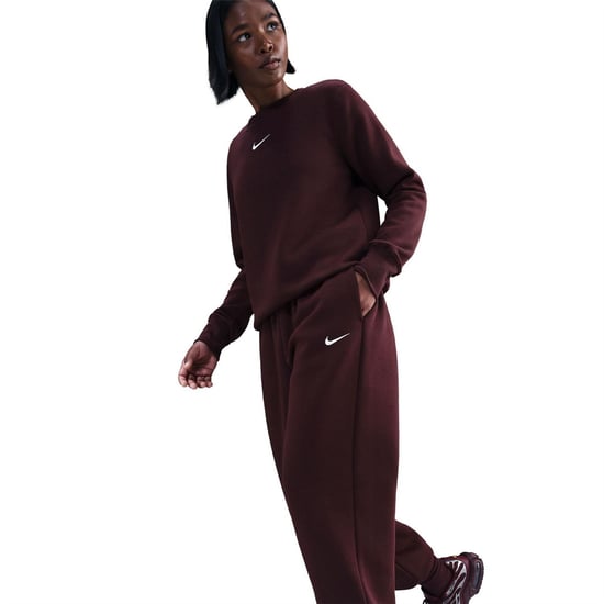 Women's Nike Phoenix Fleece Joggers in Burgundy Crush - Image 6