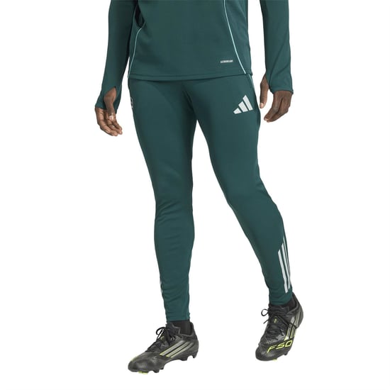Men's adidas Arsenal Tracksuit Bottoms in Green/Blue - Image 2