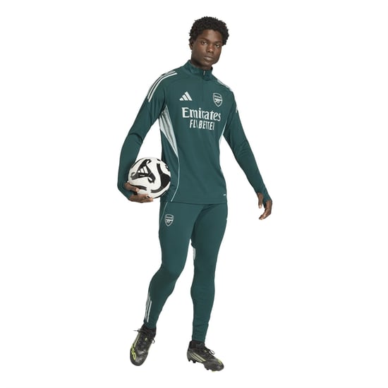 Men's adidas Arsenal Tracksuit Bottoms in Green/Blue - Image 6