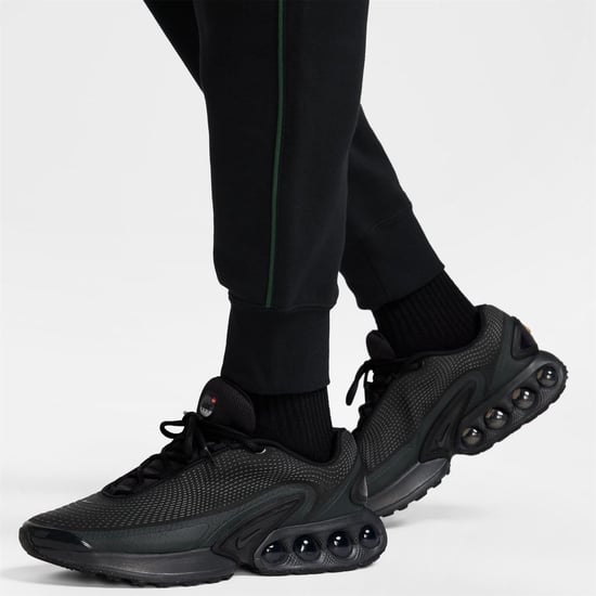 Men's Nike NSW SW AIR CARGO PANT FLC BB in Black/Fir - Image 6