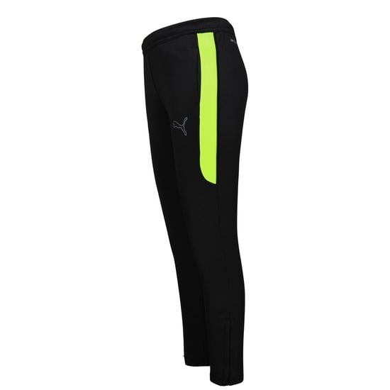 Boys Puma Finesse Performance Training Pants Junior in Black/Yellow - Image 4