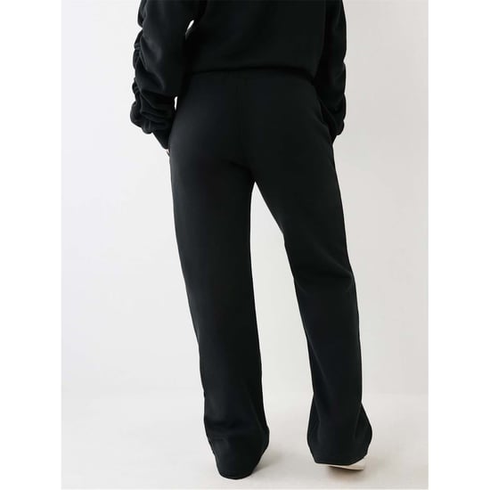 Women's True Religion Straight Leg Open Hem Joggers in Jet Black - Image 2