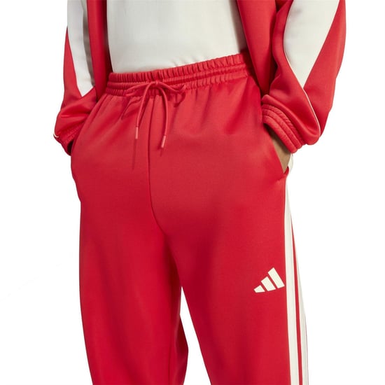 Men's adidas T M Stadium P in Ruby/Off White - Image 4