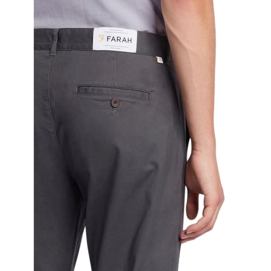 Farah Slanke chino voor heren van iepenhout (Grijs) - Image 2