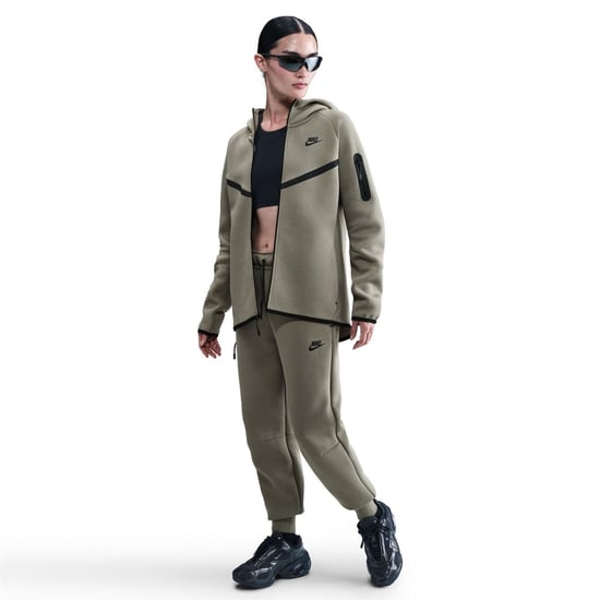 Women's Nike Tech Fleece Windrunner Womens in Light Army - Image 3