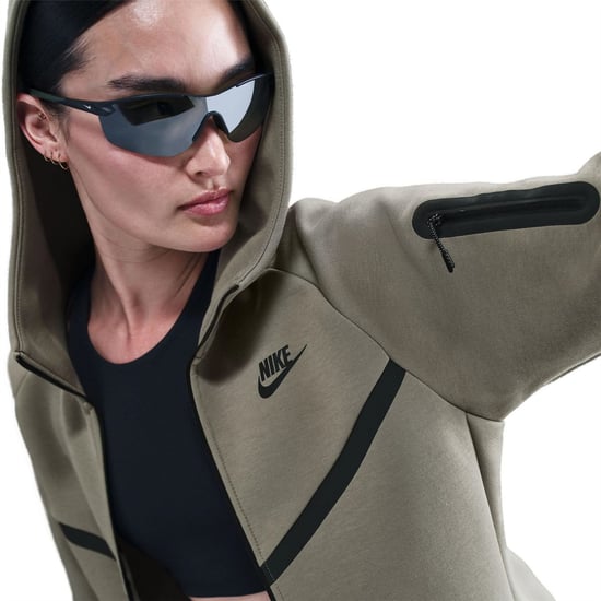 Women's Nike Tech Fleece Windrunner Womens in Light Army - Image 5