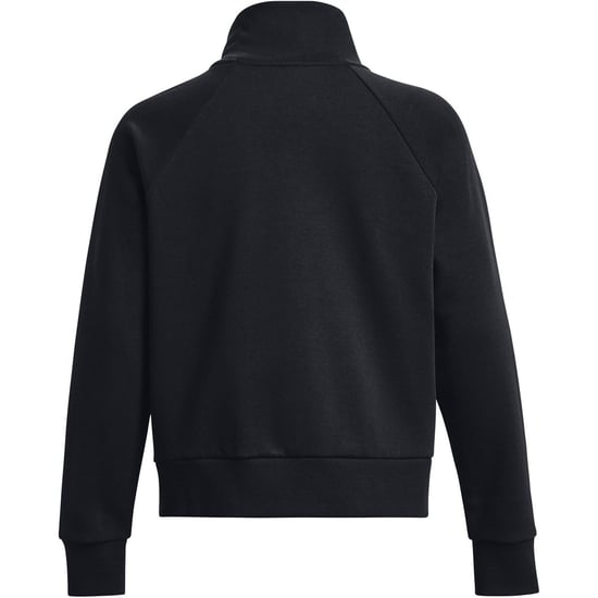Women's Under Armour Armour Ua Rival Fleece HalF-Zip in Black - Image 2