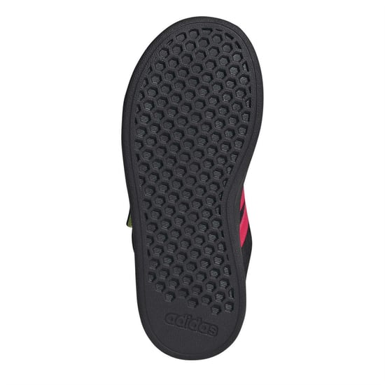 Boys adidas Grand Court Trainers in Core Black/Luci - Image 6