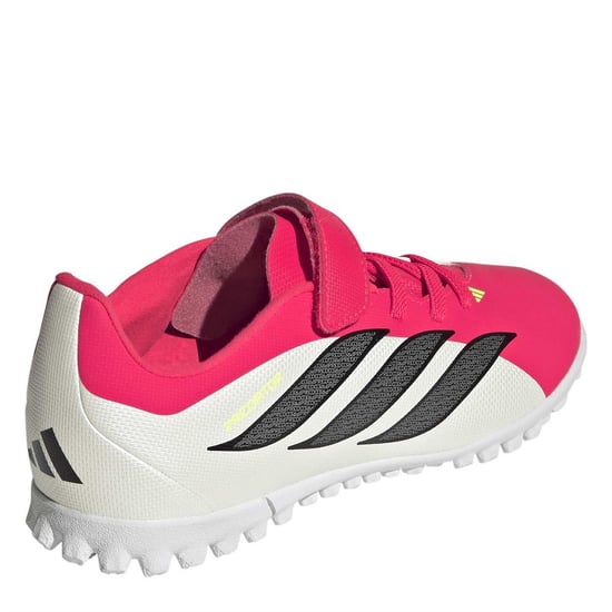 Boys adidas Pred Clb H And L in Lucid Red/Core - Image 4
