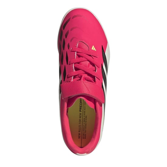 Boys adidas Pred Clb H And L in Lucid Red/Core - Image 5