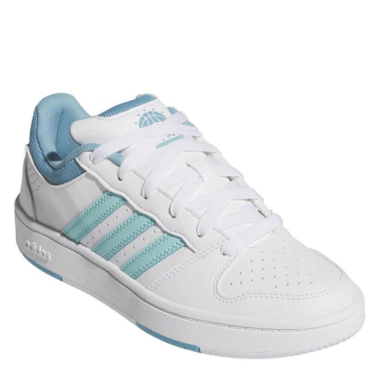 Women's adidas Hoops Classic in Ftwr White/Flas - Image 3