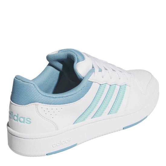 Women's adidas Hoops Classic in Ftwr White/Flas - Image 4