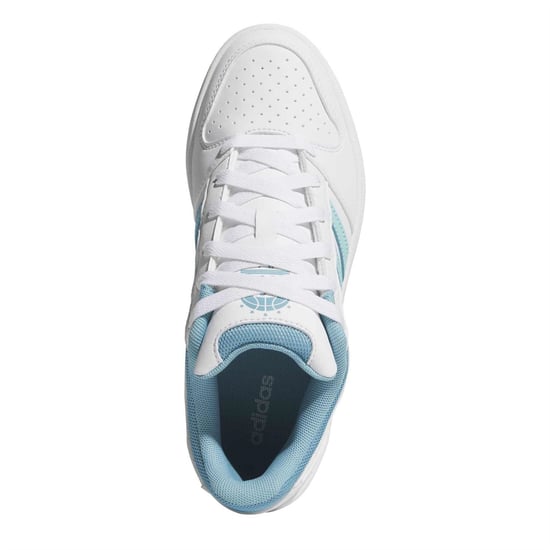 Women's adidas Hoops Classic in Ftwr White/Flas - Image 5