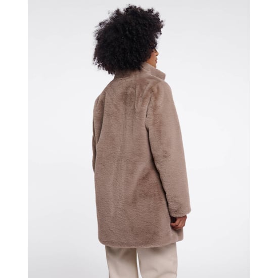 Rino & Pelle Nonna.7002611 rino en pelle single breasted faux fur coat mocha latte - Image 3