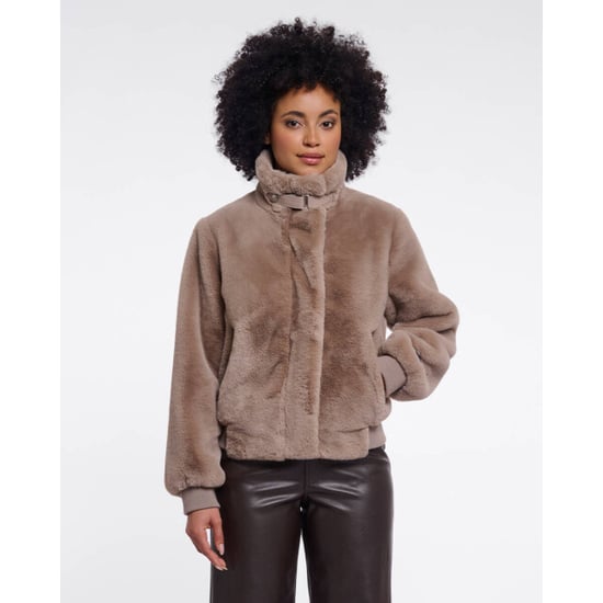 Rino & Pelle Ambra.7002611 rino en pelle short faux fur jacket mocha latte - Image 1