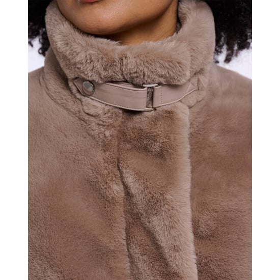 Rino & Pelle Ambra.7002611 rino en pelle short faux fur jacket mocha latte - Image 2