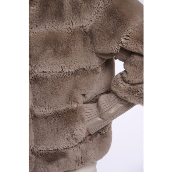 Rino & Pelle jacket with rib cuffs feline.7002611 11100 mocha latte - Image 3