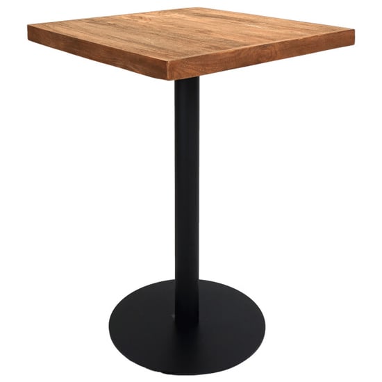 Home67 Bartafel mangohout 70 x 70 cm - Image 1