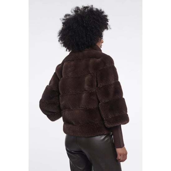 Rino & Pelle Feline.7002611 rino en pelle jacket with rib cuffs coffee roast - Image 3