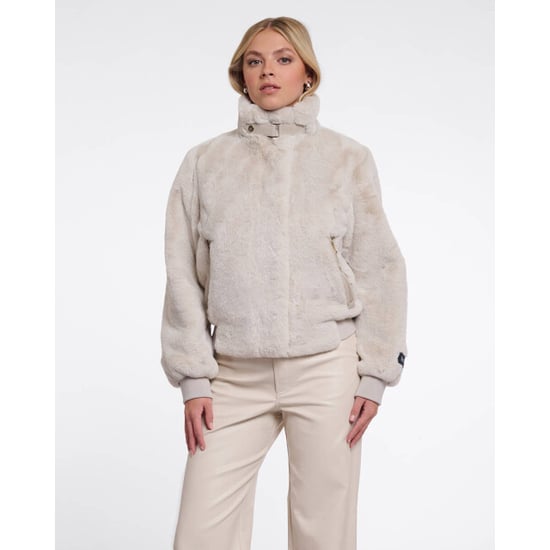 Rino & Pelle Ambra.7002611 rino en pelle short faux fur jacket birch - Image 1