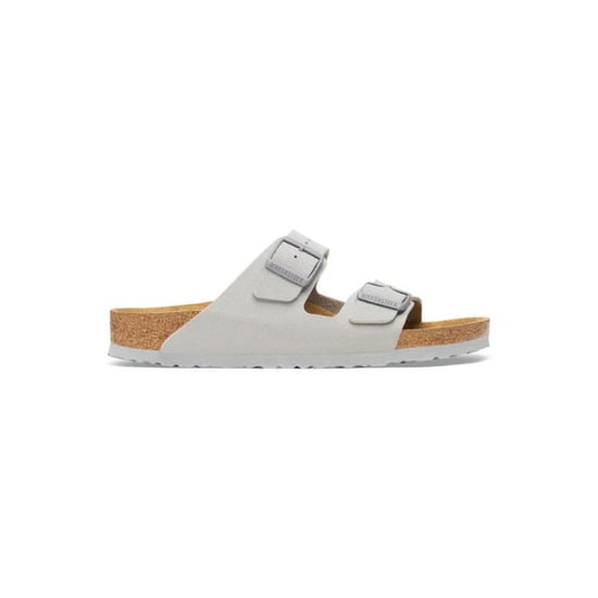 Birkenstock Arizona birko-flor smal voetbed grijze unisex slipper - Image 1