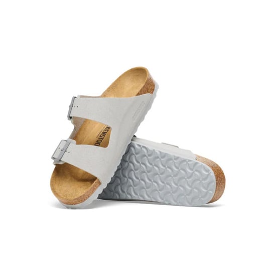 Birkenstock Arizona birko-flor smal voetbed grijze unisex slipper - Image 2