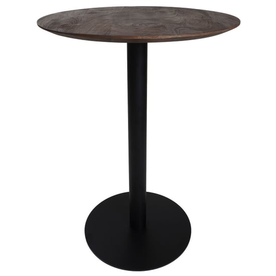 Home67 Bartafel espresso mangohout rond ø70 cm - Image 1