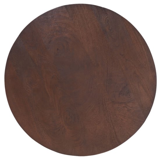 Home67 Bartafel espresso mangohout rond ø70 cm - Image 2